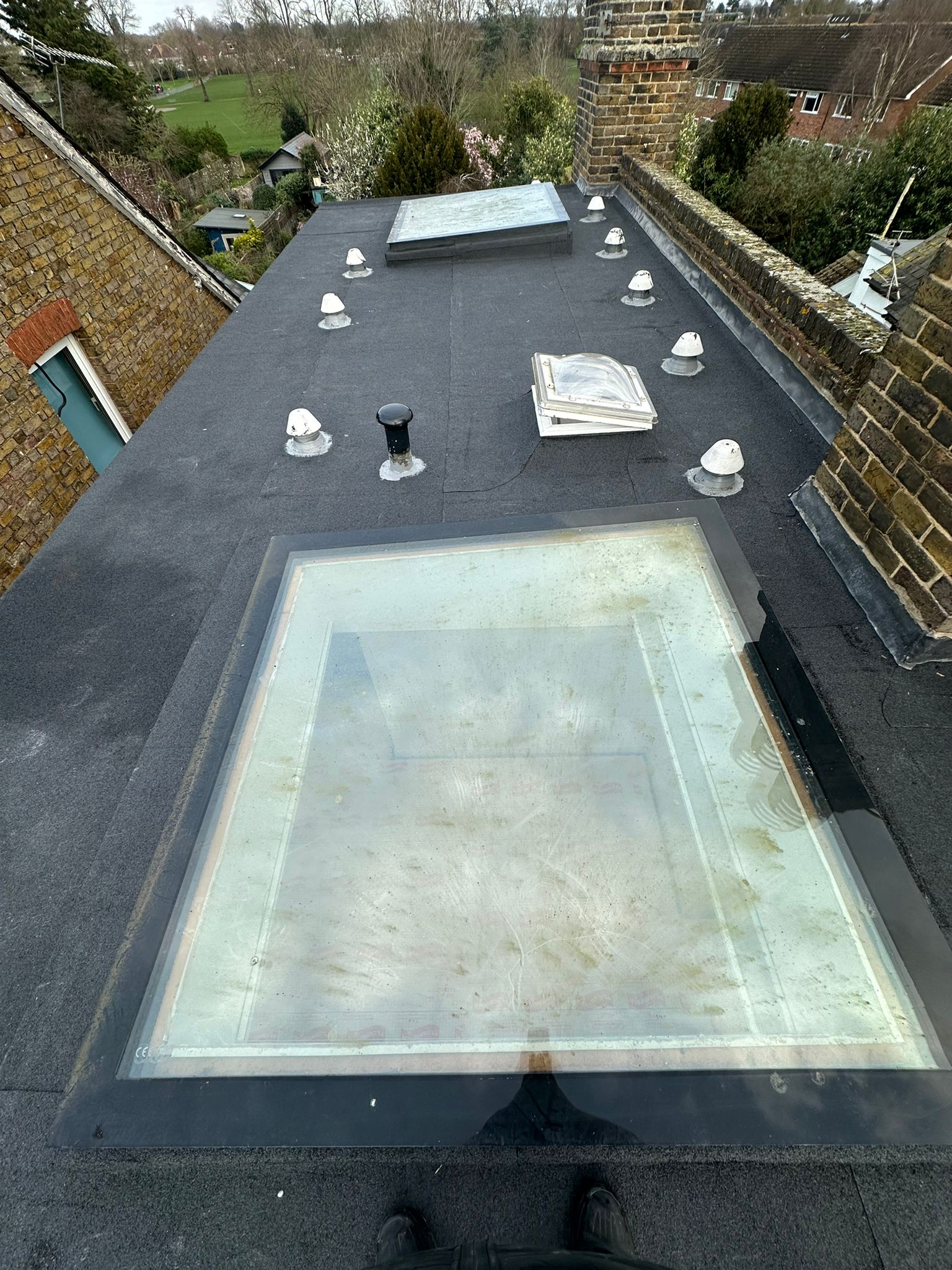 a newly fitted flat roof