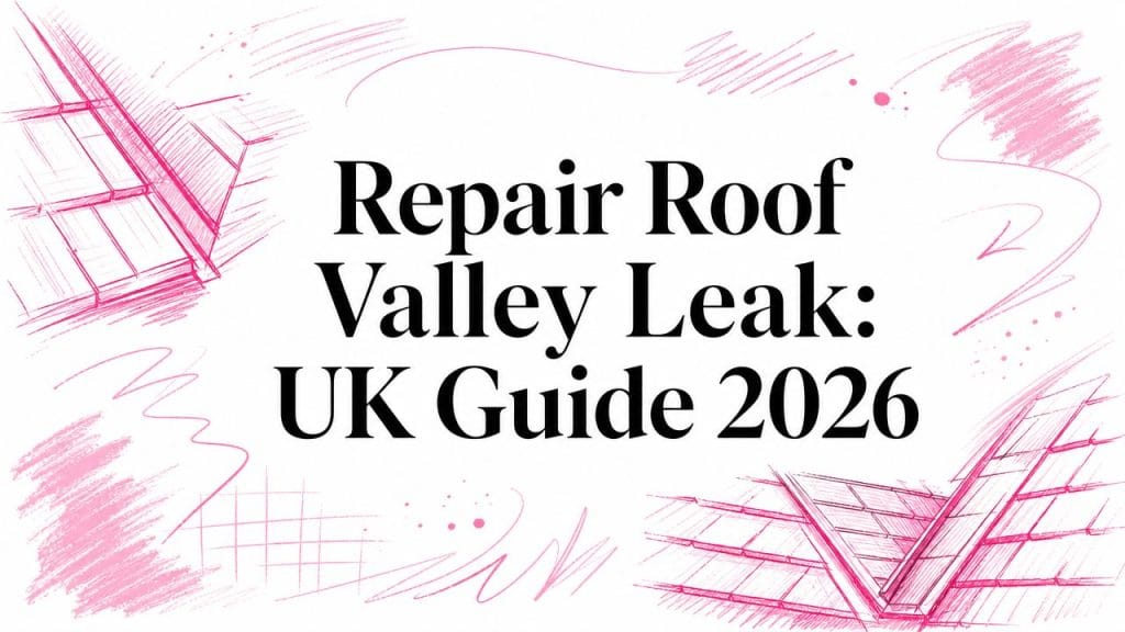 Repairing a roof valley leak