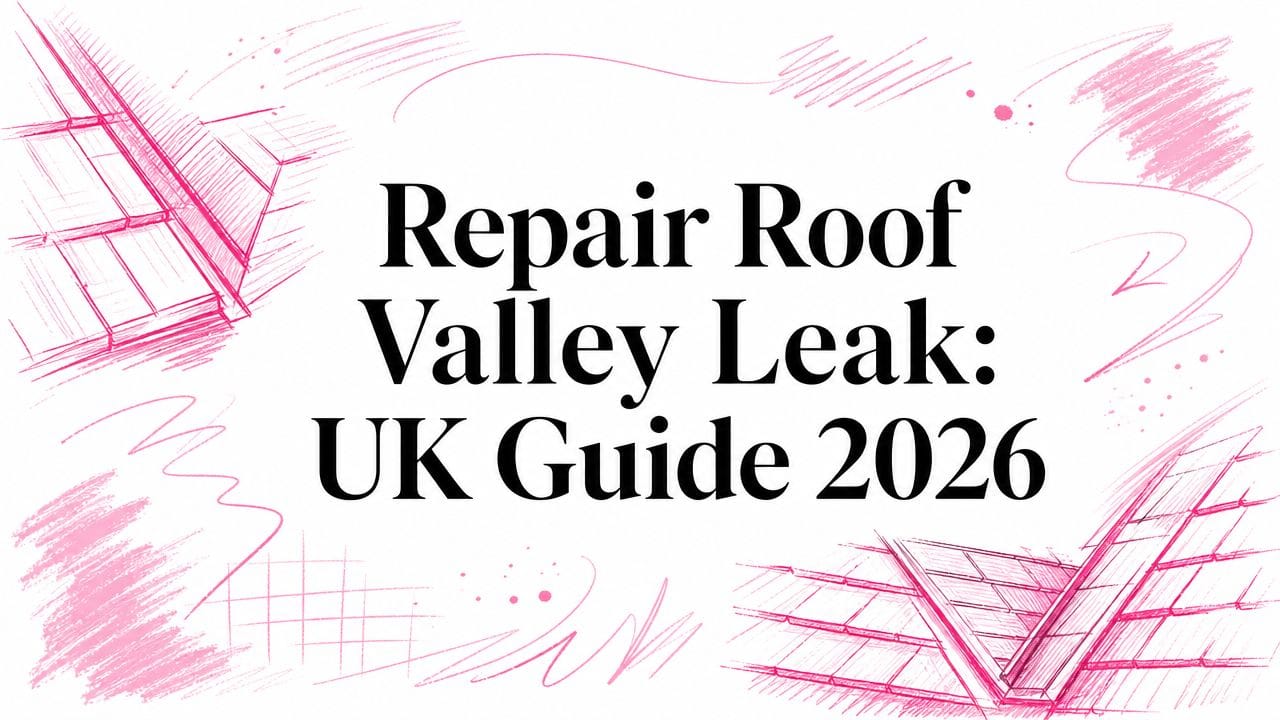 Repairing a roof valley leak