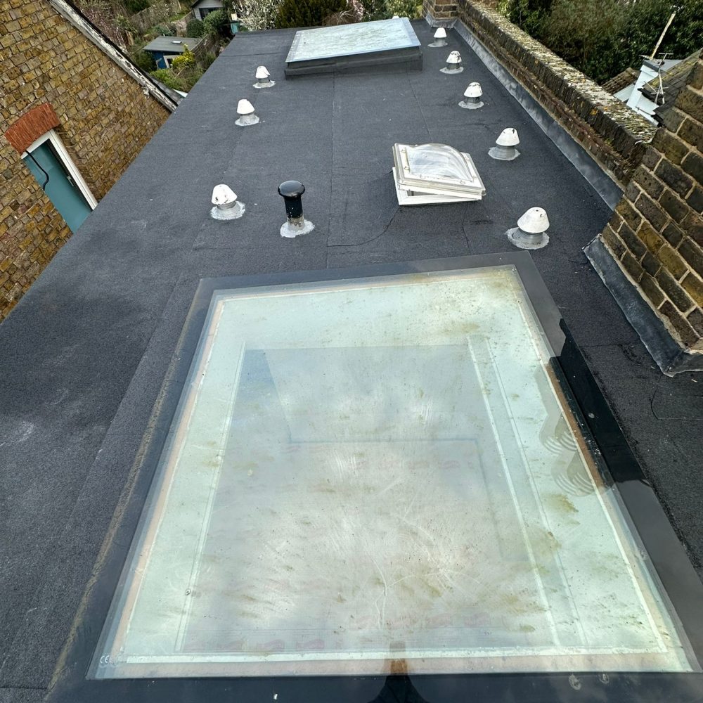 a newly fitted flat roof